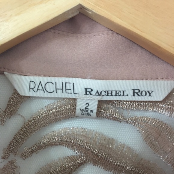 Rachel Roy Metallic Embroidery Sheath Dress - Picture 4 of 7